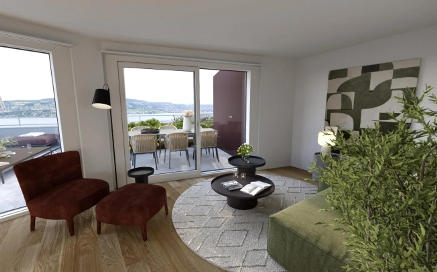 Nouvel appartement en attique de 2,5 pièces avec vue sur le lac de Zurich ! - Photo 3 sur 6