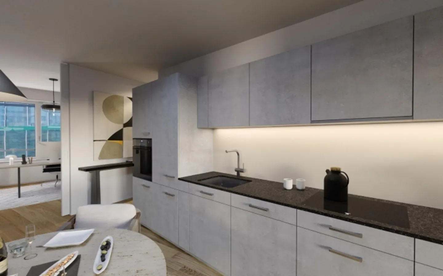 Nouvel appartement en attique de 2,5 pièces avec vue sur le lac de Zurich ! - Photo 4 sur 6