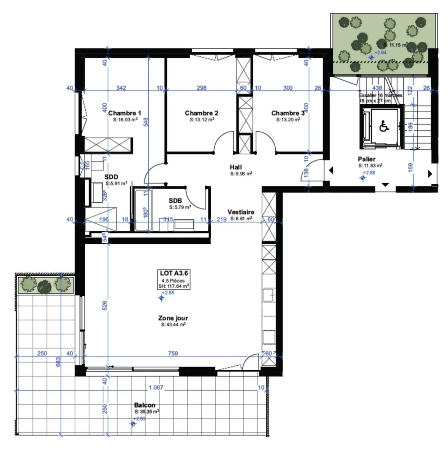 Appartement neuf spacieux de 4,5 pièces avec grande terrasse sud-ouest - Photo 2 sur 4