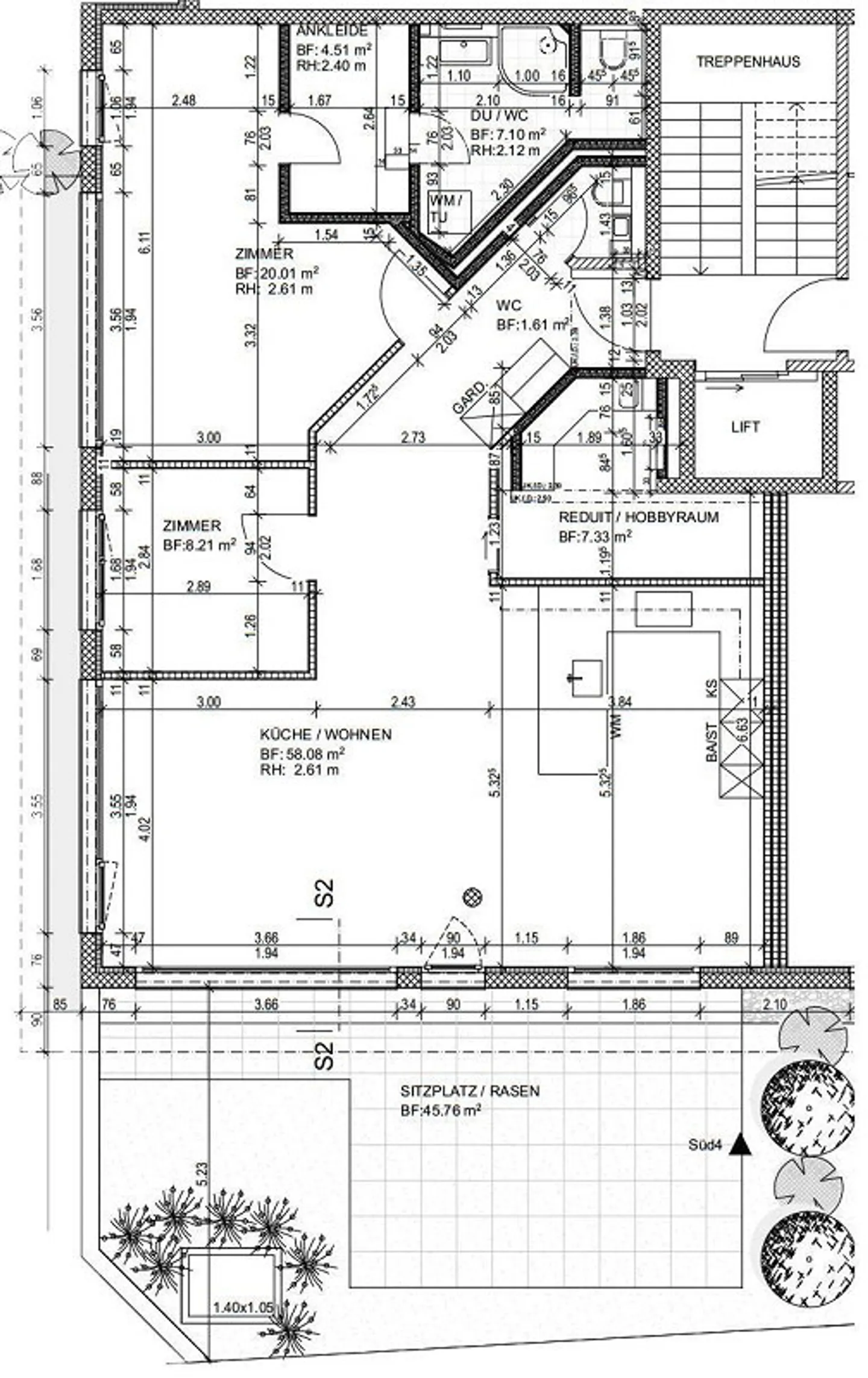 Appartement de jardin moderne 3½ pièces en emplacement central - Photo 8 sur 8