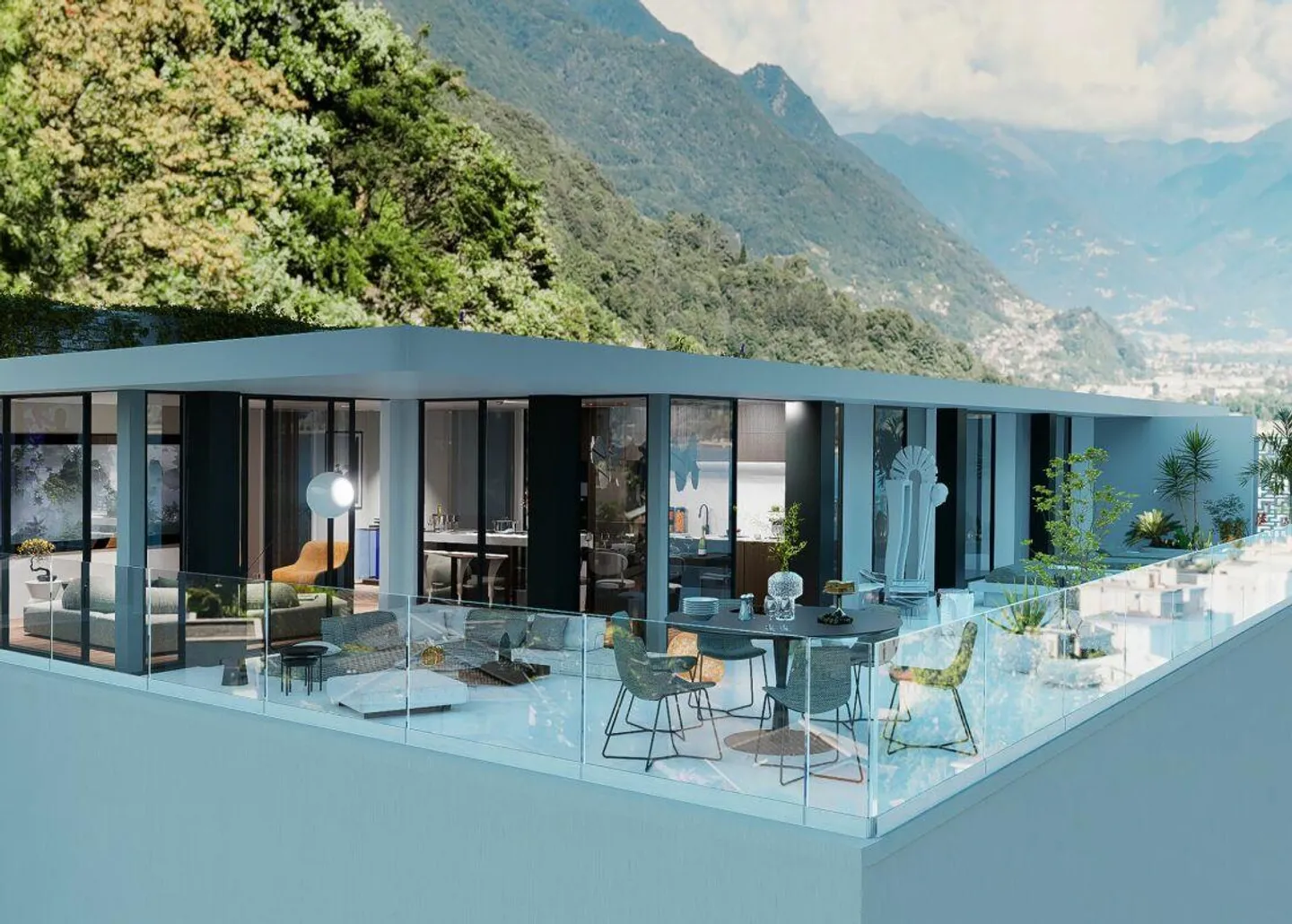 Penthouse de rêve avec vue sur le lac, bien-être et piscine - Photo 5 sur 11