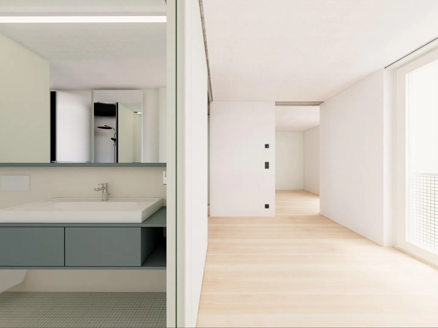 Appartement neuf de 3,5 pièces au Bläsiring avec sauna et appartement d'invités dans la maison - Photo 1 sur 7