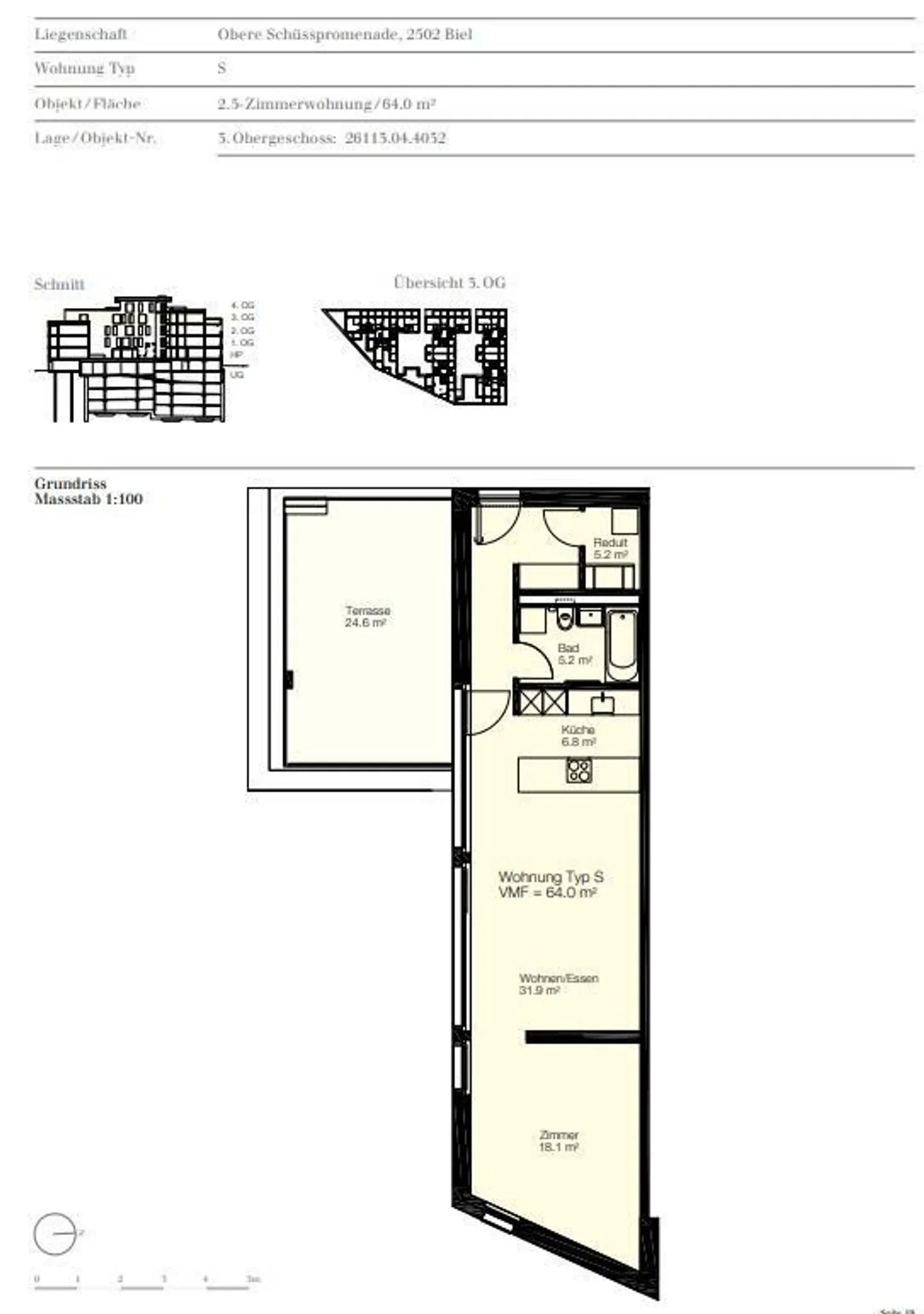 Modernes Apartment mit grosser Terrasse - Foto 7 von 8