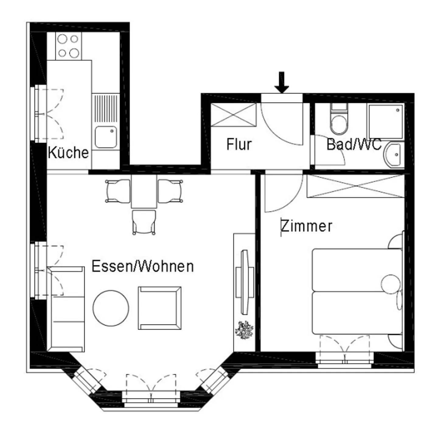 City apartment with charm in the center - Photo 9 of 9