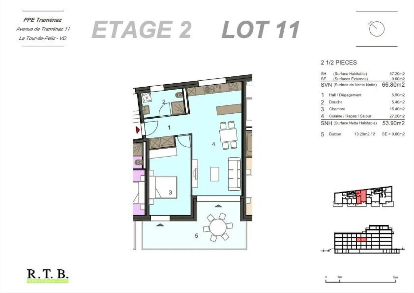 Zweieinhalb-Zimmer-Wohnung in La Tour-de-Peilz - Photo 10 sur 13