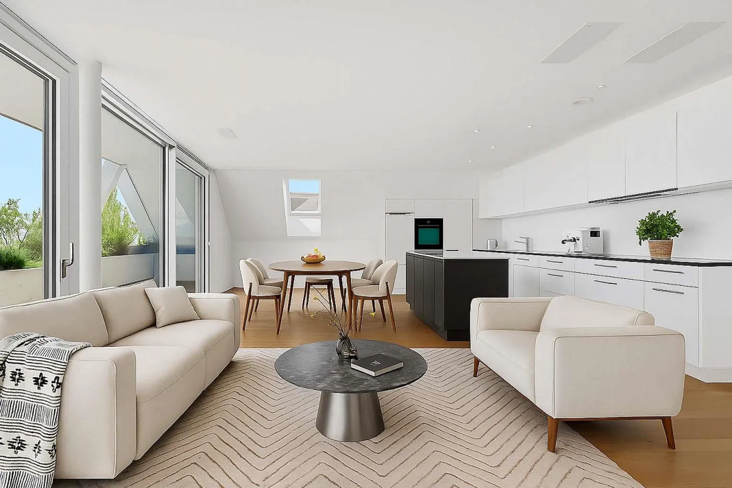 Appartement en duplex moderne et lumineux de 6,5 pièces avec une grande terrasse de 36,2 m² - Photo 23 sur 25