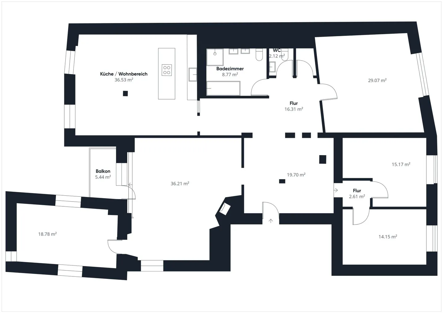 Completely renovated 6.5-room apartment in the city center - Photo 11 of 11