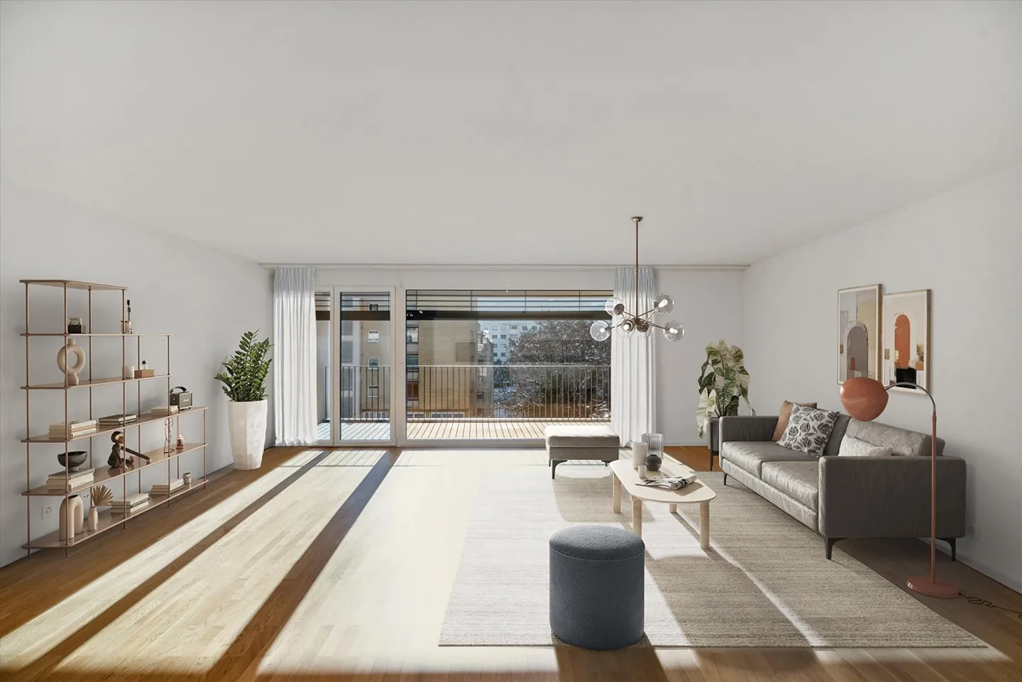 Modern 4.5 room apartment of 103m2 with balcony - Photo 5 of 11