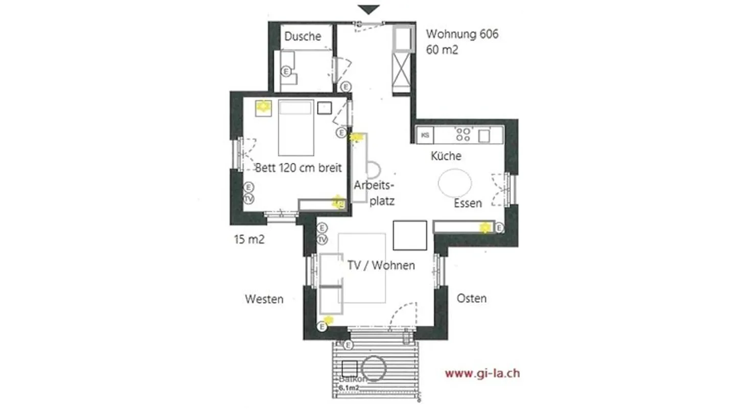 Wunderschöne Wohnung im obersten Stock - Foto 2 von 10