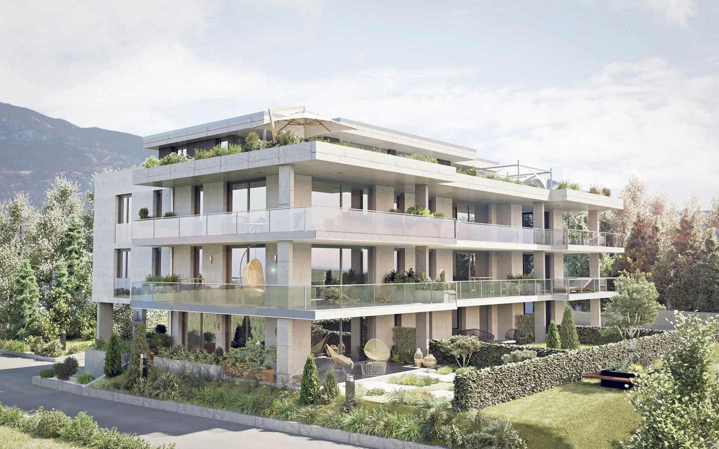Nouvel appartement de jardin 4.5 pièces avec beaucoup d'espace extérieur - Photo 2 sur 2