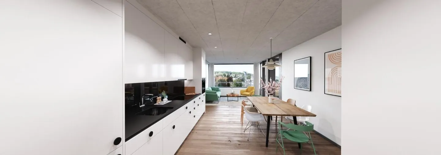 Modern 2.5-room apartment in Lokstadt - Photo 2 of 7