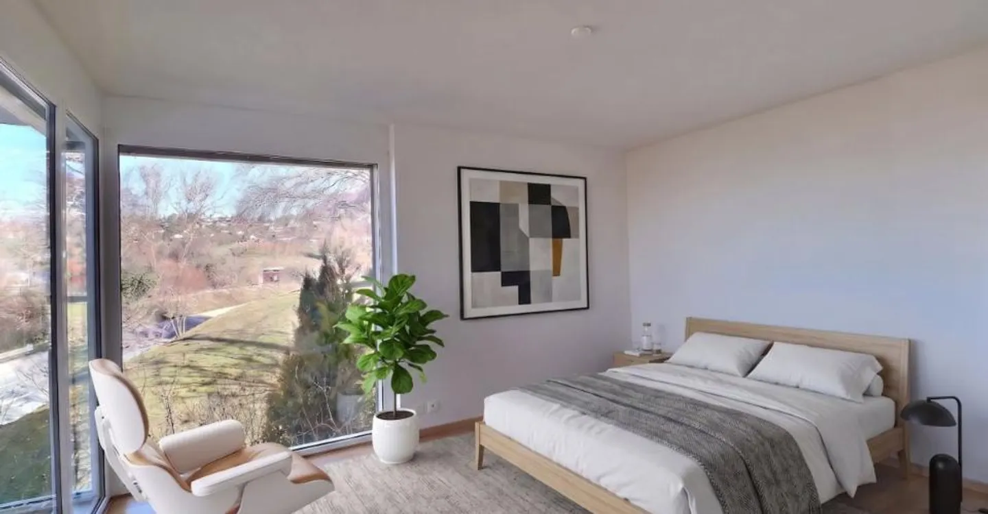 SPACIOUS 5.5-ROOM APARTMENT WITH GRAND VIEW OF THE LAKE AND MOUNTAINS - Photo 9 of 11