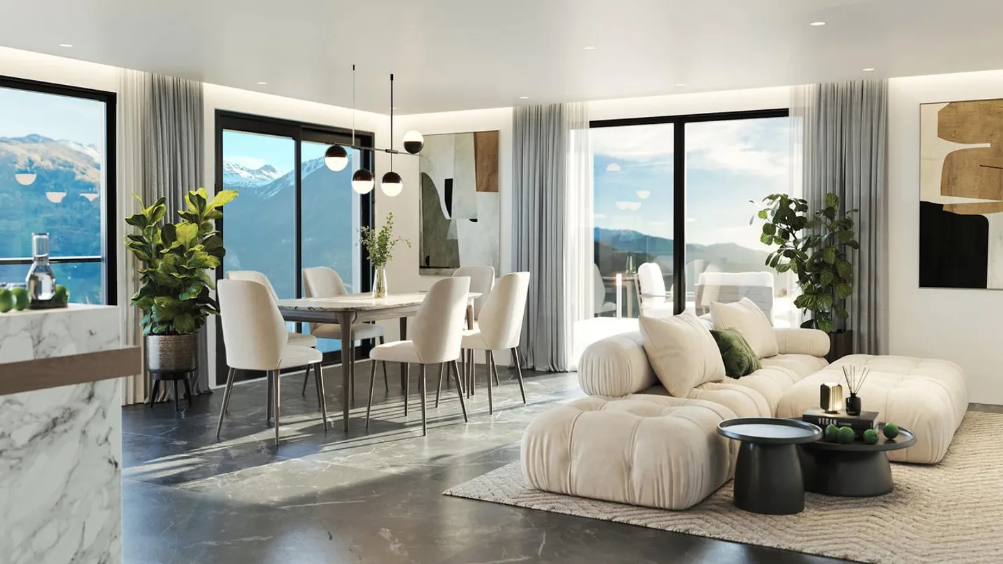 FOR SALE CONTEMPORARY VILLA 5.5 ROOMS IN CRANS-MONTANA - Photo 1 of 5