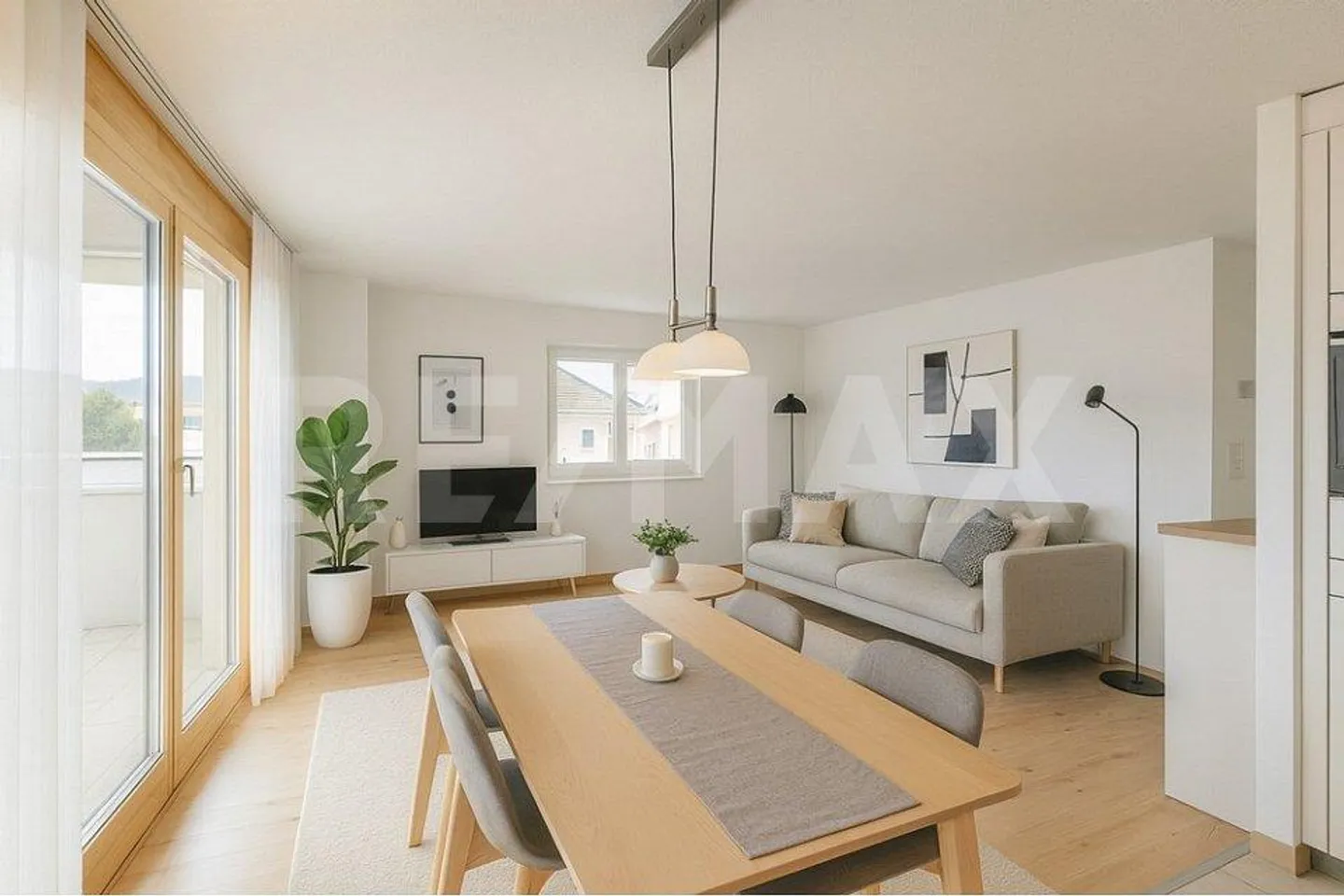 Charmante 4½ Zimmer-Wohnung mit Bergsicht in Trin - Foto 2 von 6