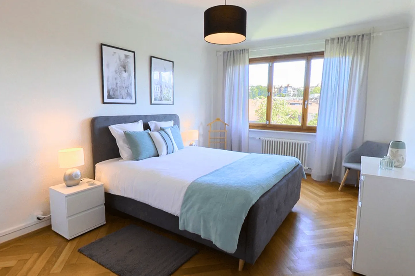 1-Zimmer möblierte geräumige Wohnung mit Balkon in Genf! - Foto 9 von 13