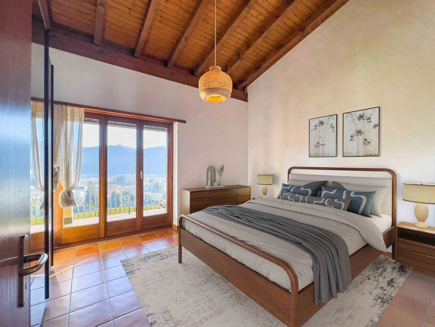Casa con giardino e vista aperta ad Agno - Foto 4 di 15