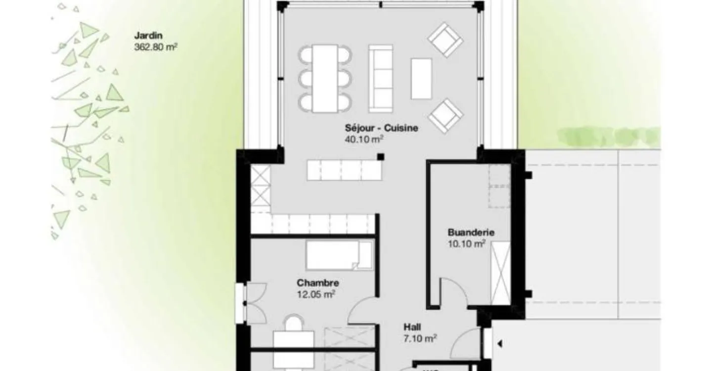 Wunderschöne 4.5-Zimmer-Wohnung mit Garten - Foto 6 von 9