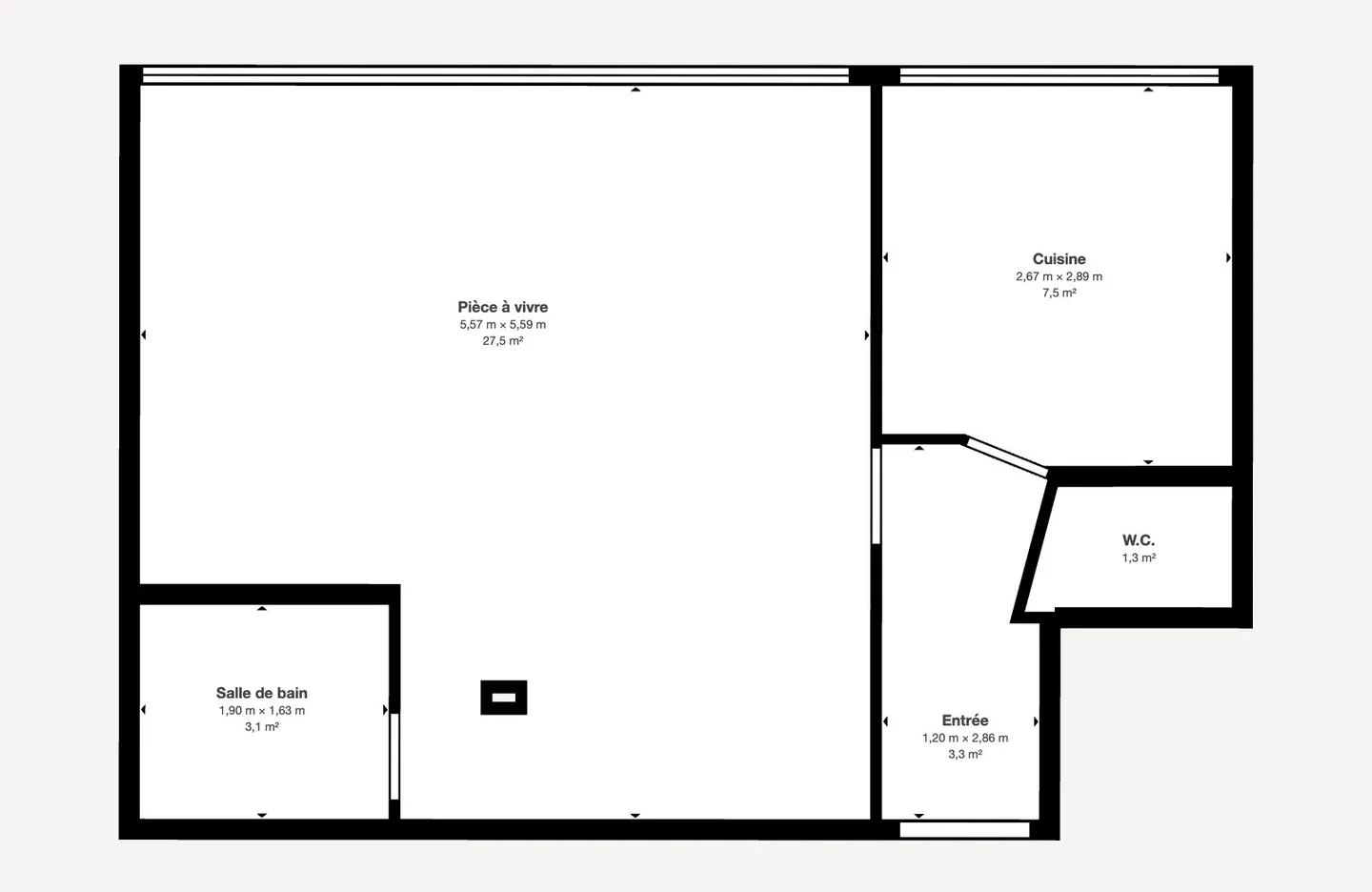 Elegant Studio in Le Corbusier Building - Photo 7 of 7