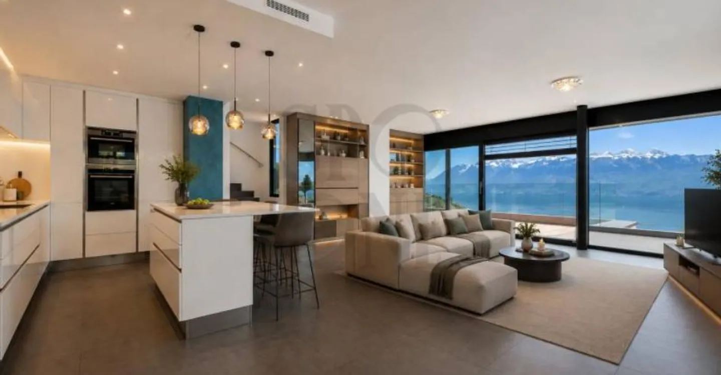 Architectural villa with panoramic view in the heart of Lavaux - Photo 1 of 12