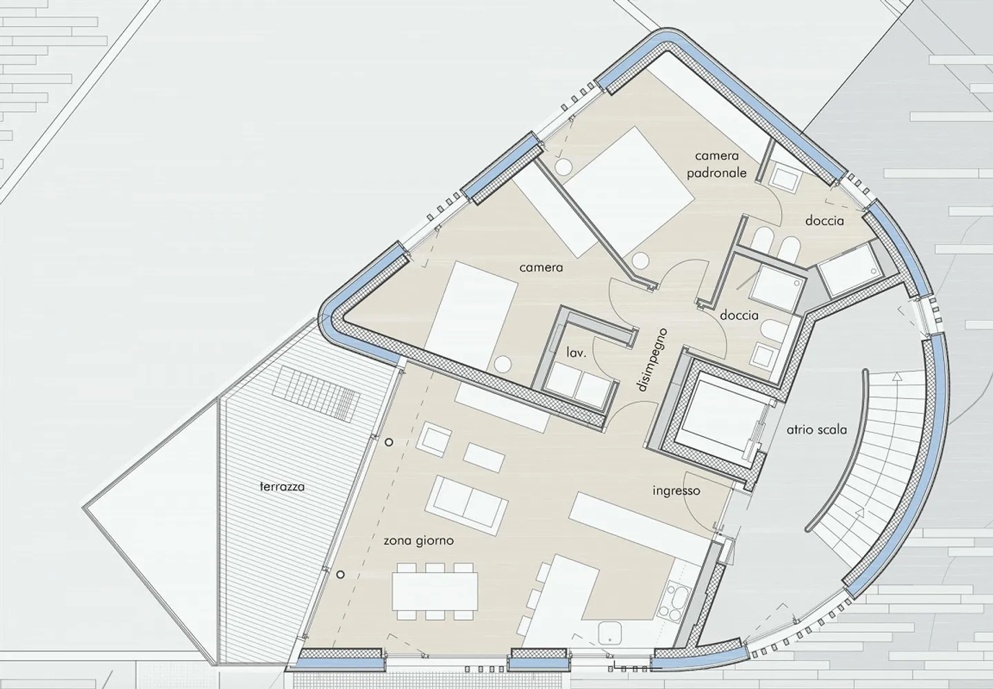 Nuovo appartamento 3.5 locali con vista lago in collina d`Oro - Foto 9 di 9