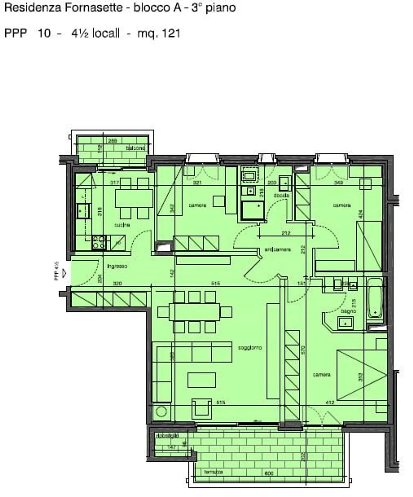 VACALLO 4.5 stanze, 3° piano nella Residenza Fornasette(10) - Foto 12 di 12