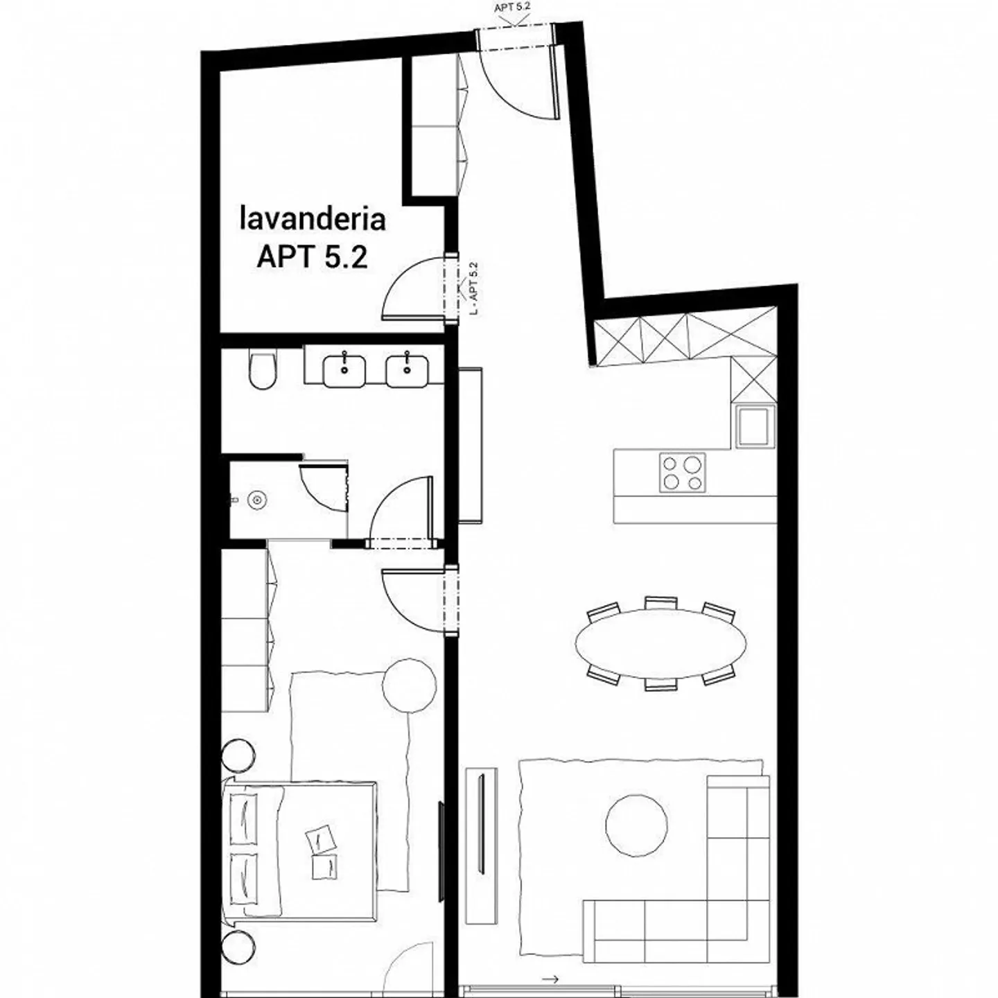 2.5 rooms with a 100 m2 garden with lake view - Photo 10 of 10