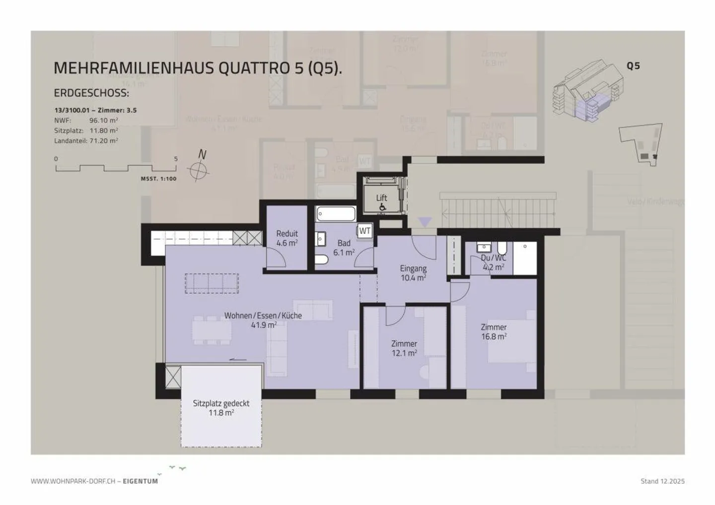 WOHNPARK DORF - 3.5-Room Garden Apartment - Photo 7 of 10