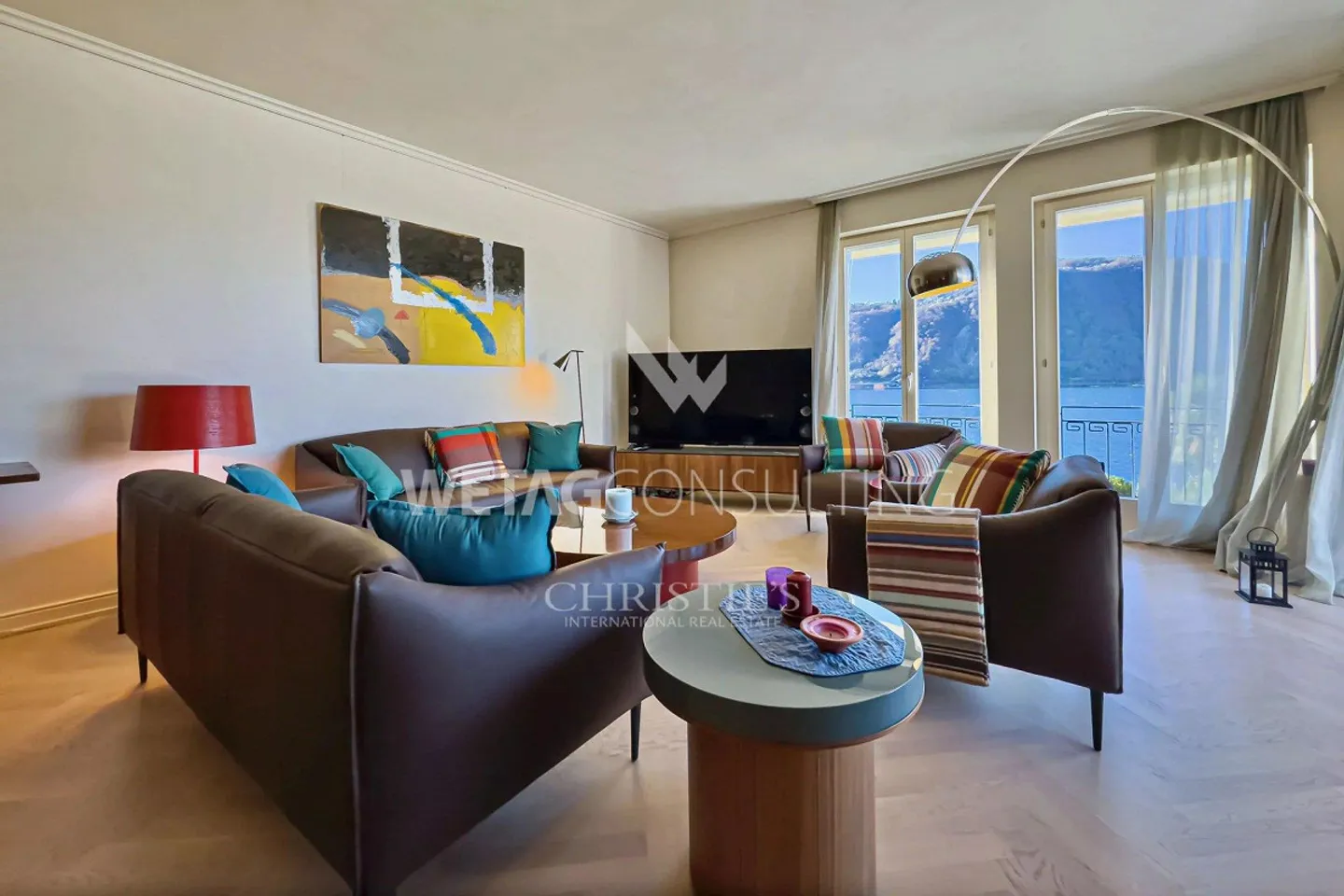 Lugano-Bissone : Appartement avec accès direct au lac, piscine extérieure, mer... - Photo 3 sur 13