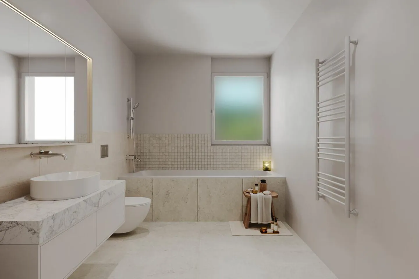 Arriver et se sentir chez soi - Appartement au dernier étage de 4,5 pièces avec 120 m² dans un environnement calme et verdoyant - Photo 9 sur 11