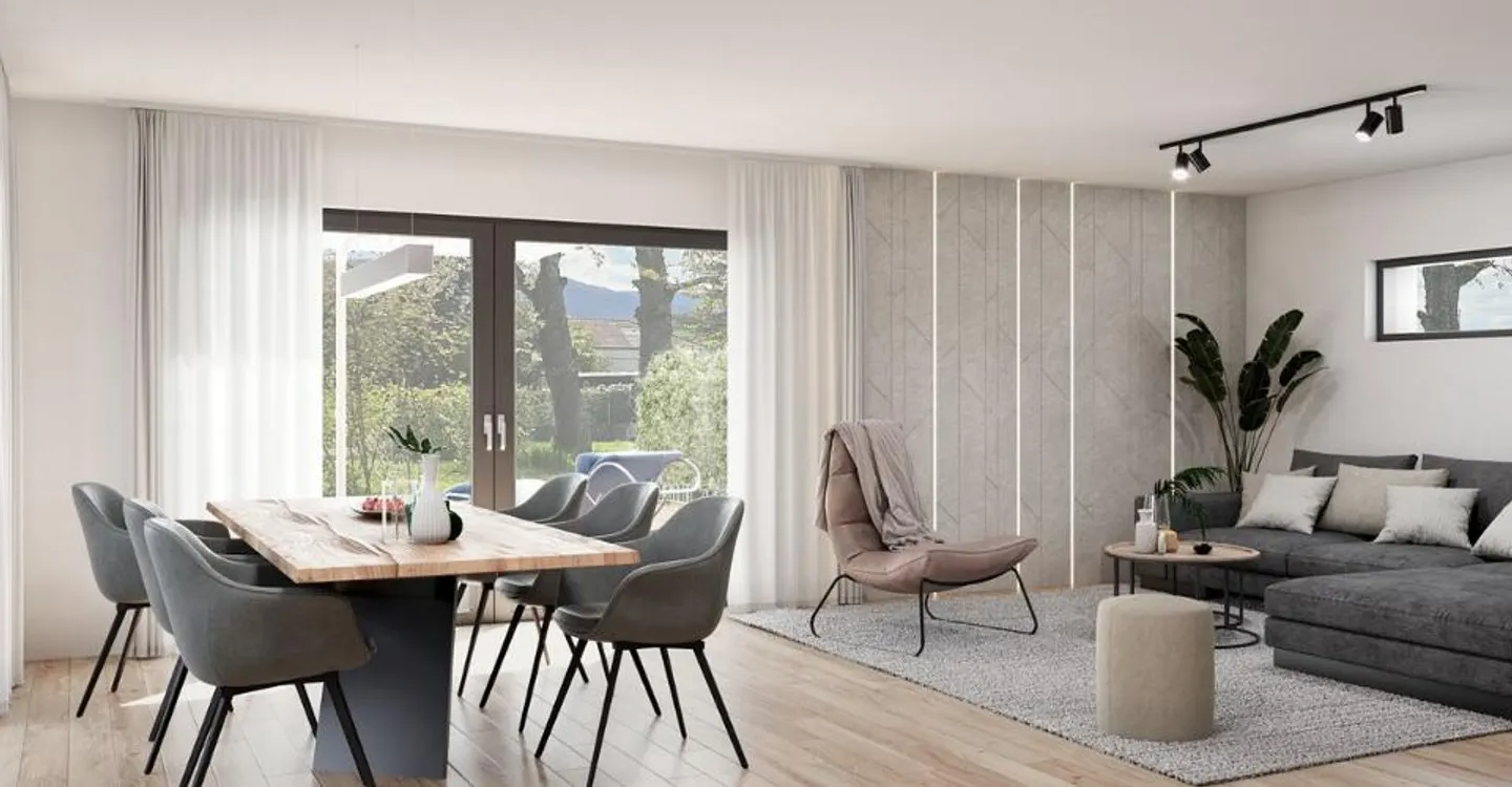 Wunderschöne 5,5-Zimmer-Villen mit schönem flachem Grundstück und freiem Blick - Foto 2 von 3