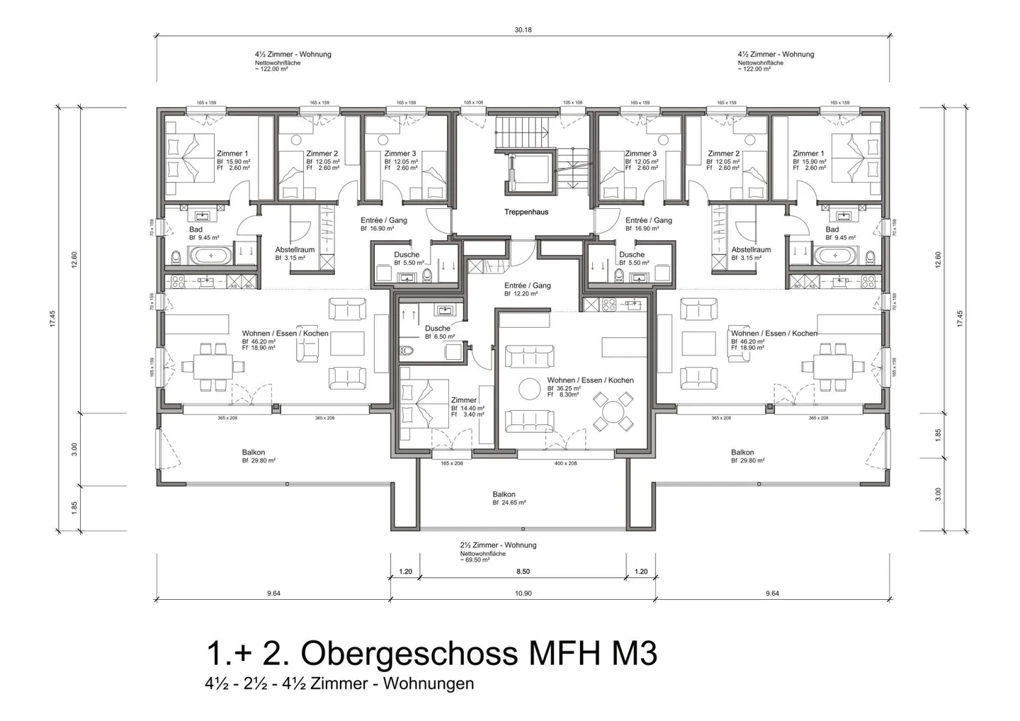 Geräumige 4.5 Zimmer Wohnung - Foto 11 von 11