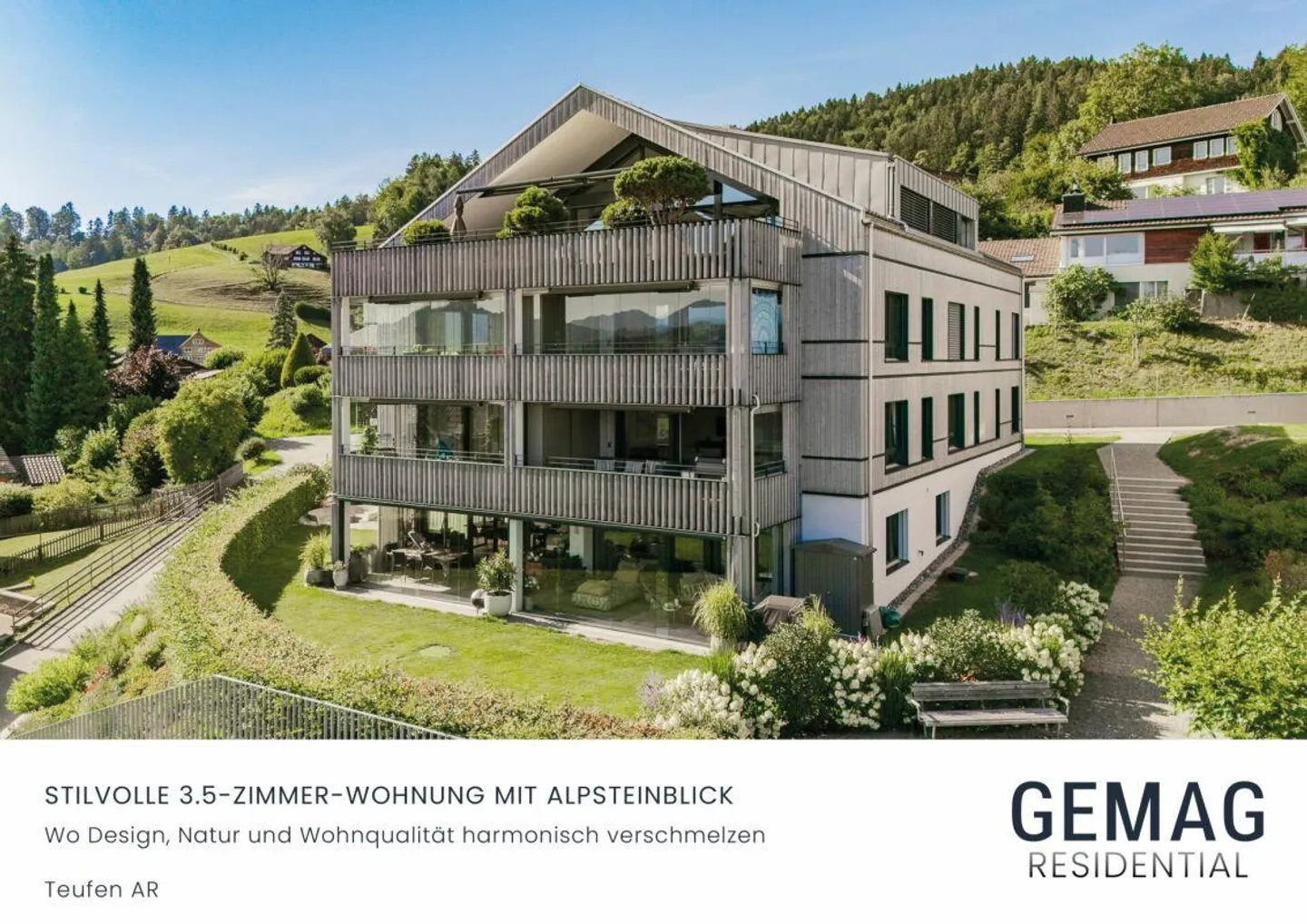 Stilvolle Wohnung mit Alpsteinblick - Foto 1 von 13