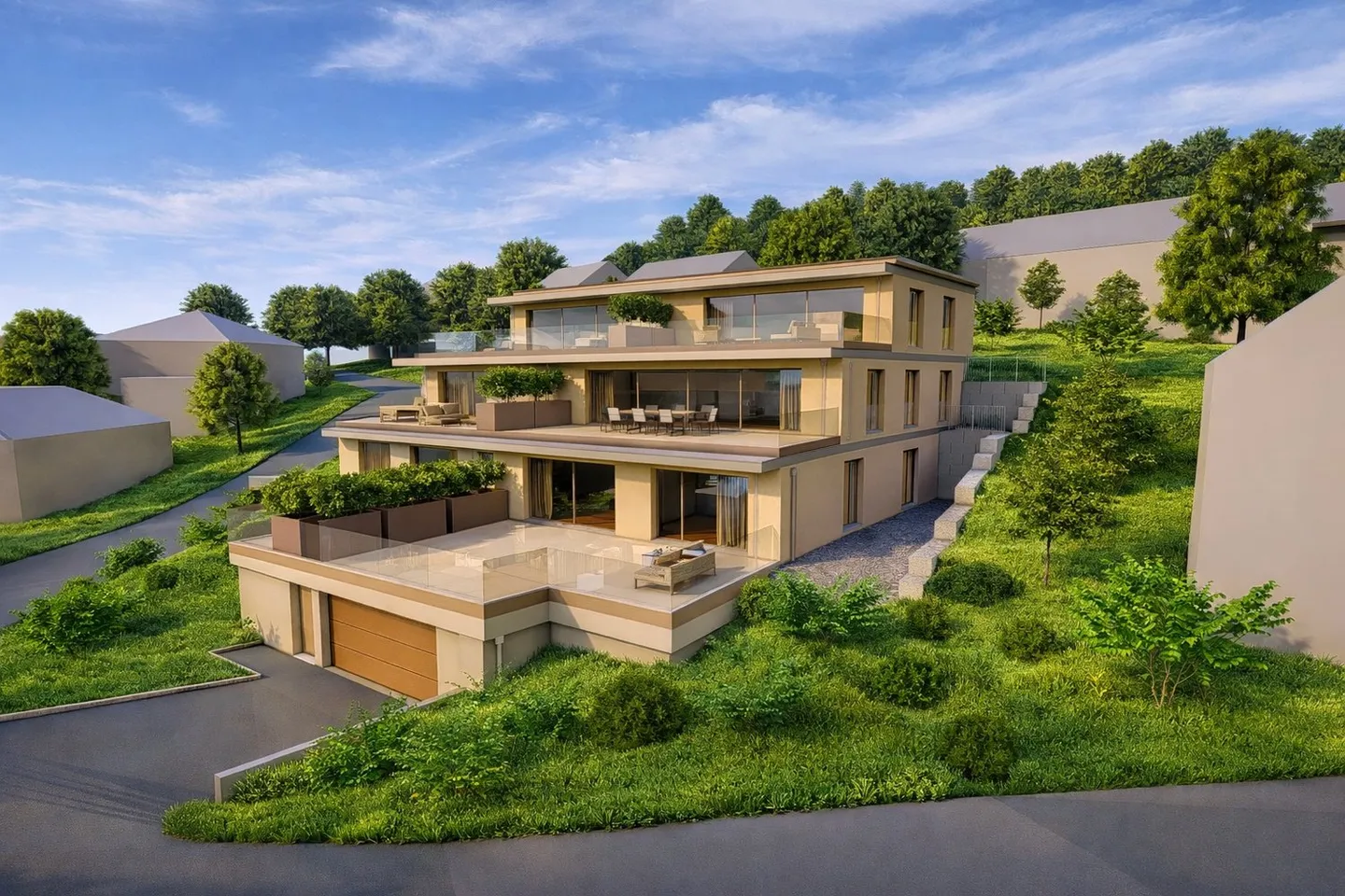 Living of the Extra Class – Exclusive 3.5-Room Terrace Apartment at Buechenberg - Photo 2 of 10