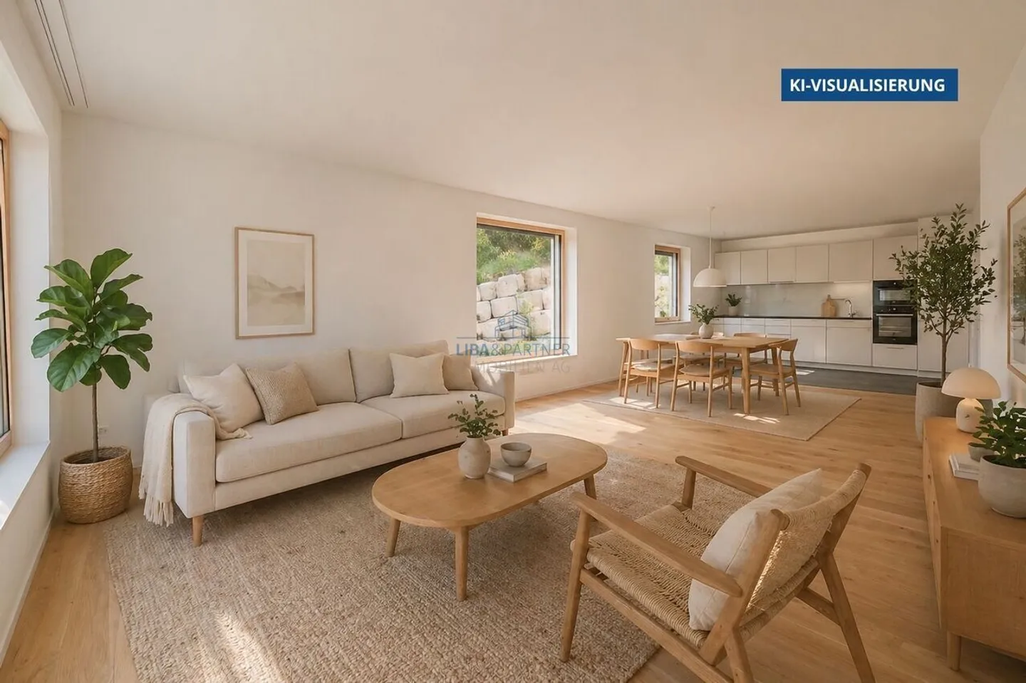 Stilvolle Wohnung mit Rheinblick - Foto 3 von 14