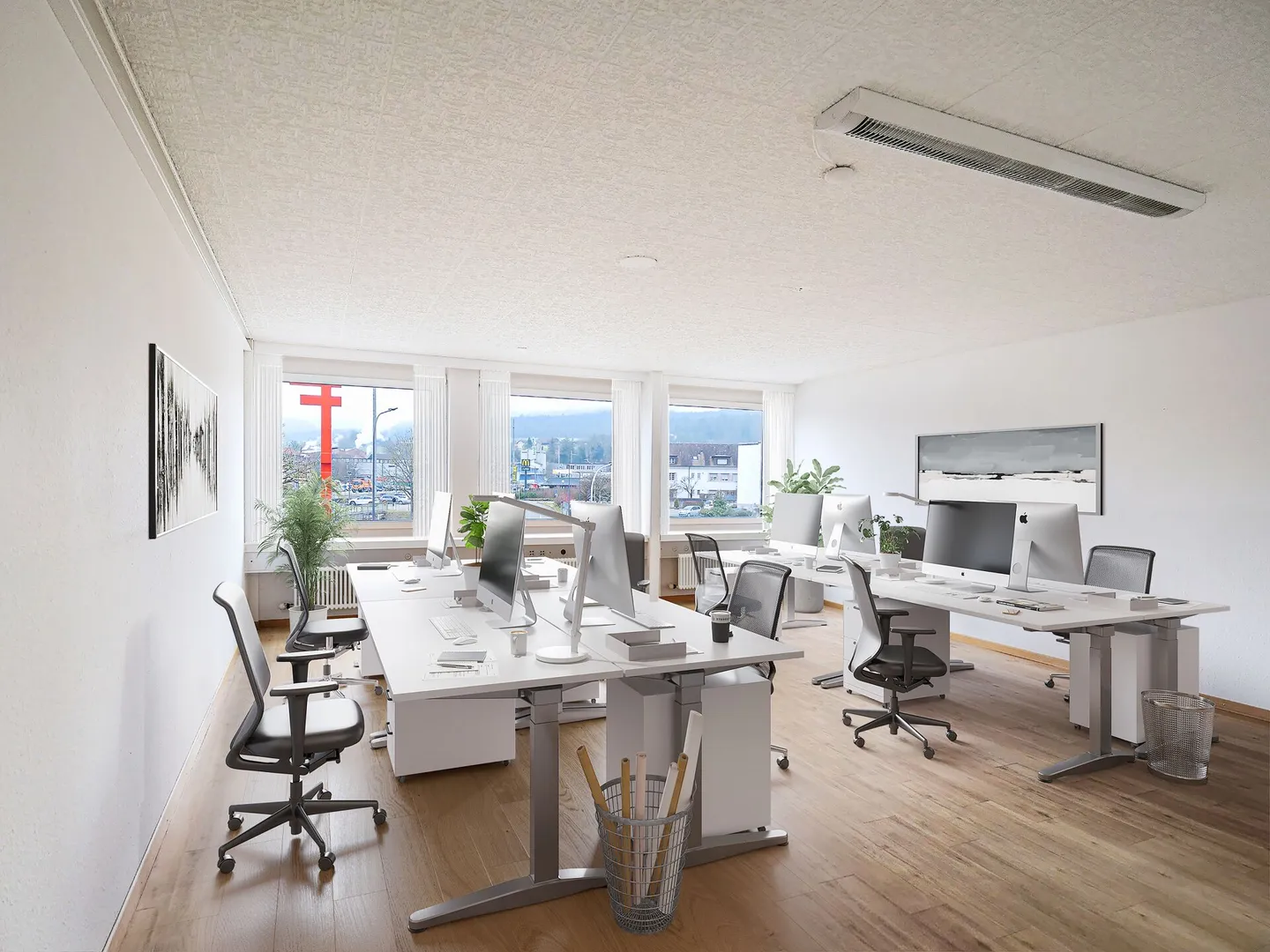 Uffici e spazi commerciali appena ristrutturati direttamente alla stazione di Laufen - Foto 1 di 2