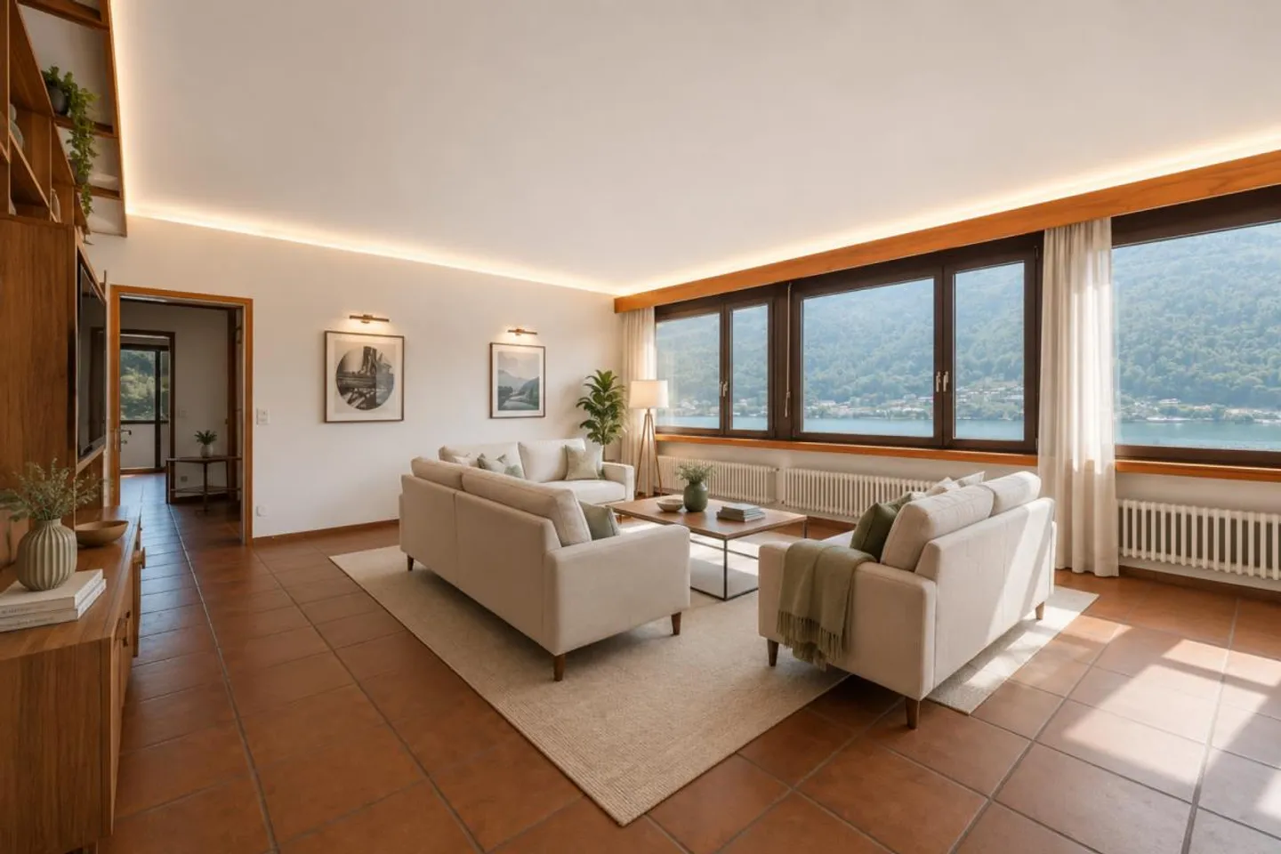Villa au bord du lac avec garage à bateau privé à Morcote - Photo 6 sur 17
