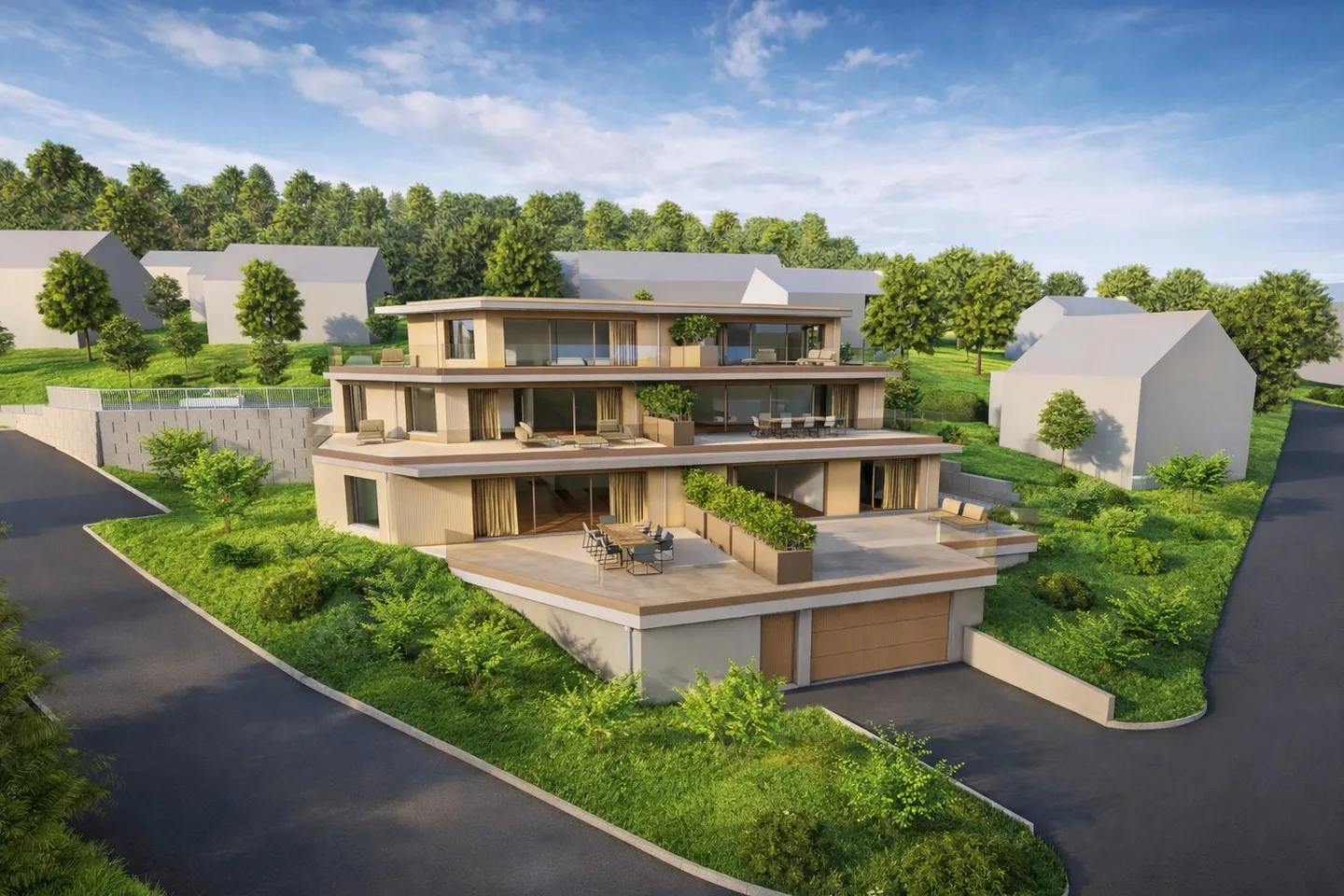 Exklusive Terrassenwohnung in Nunningen - Foto 3 von 13