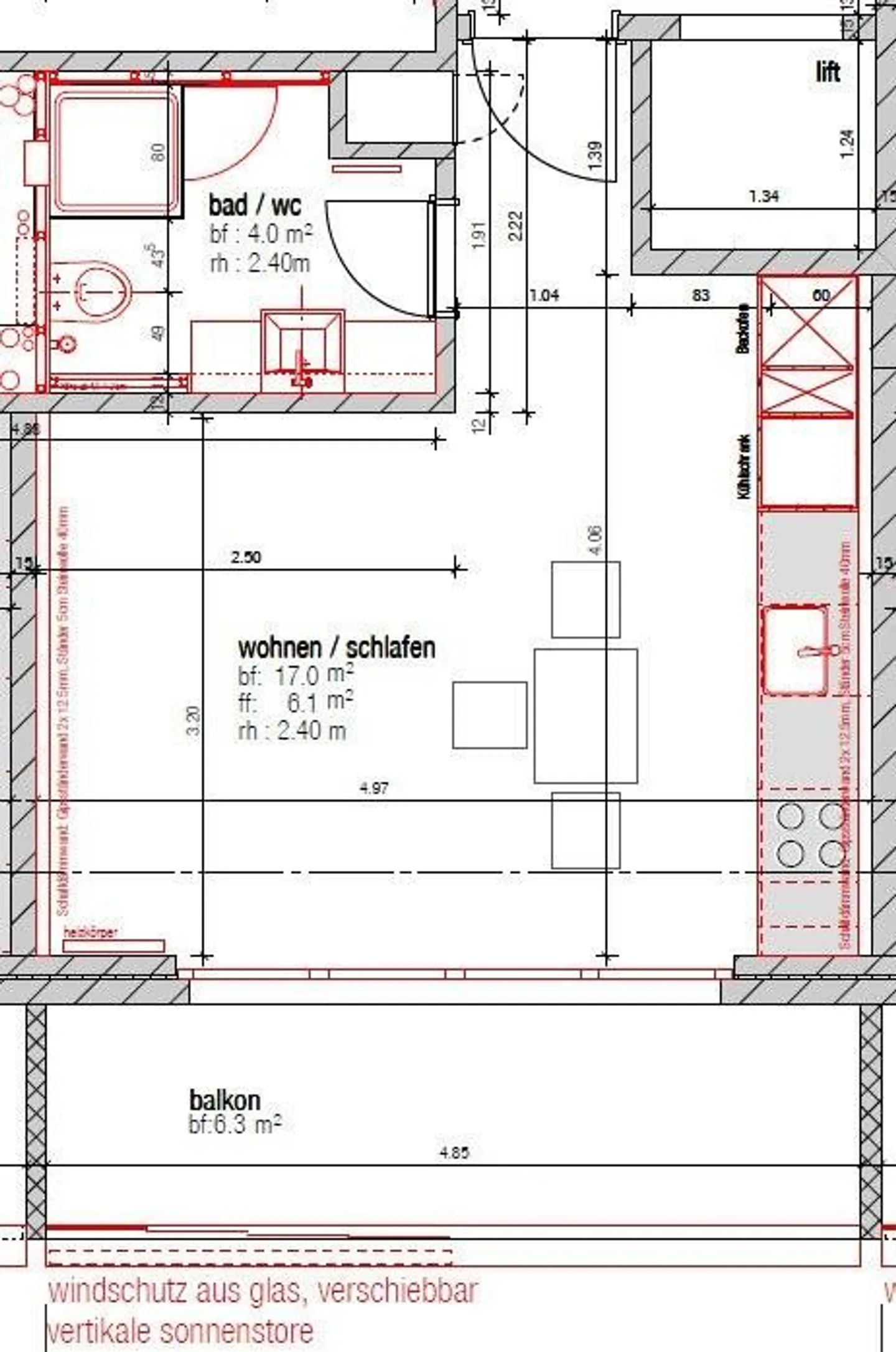 Appartamento centrale con 1 camera da letto in affitto - Foto 6 di 6