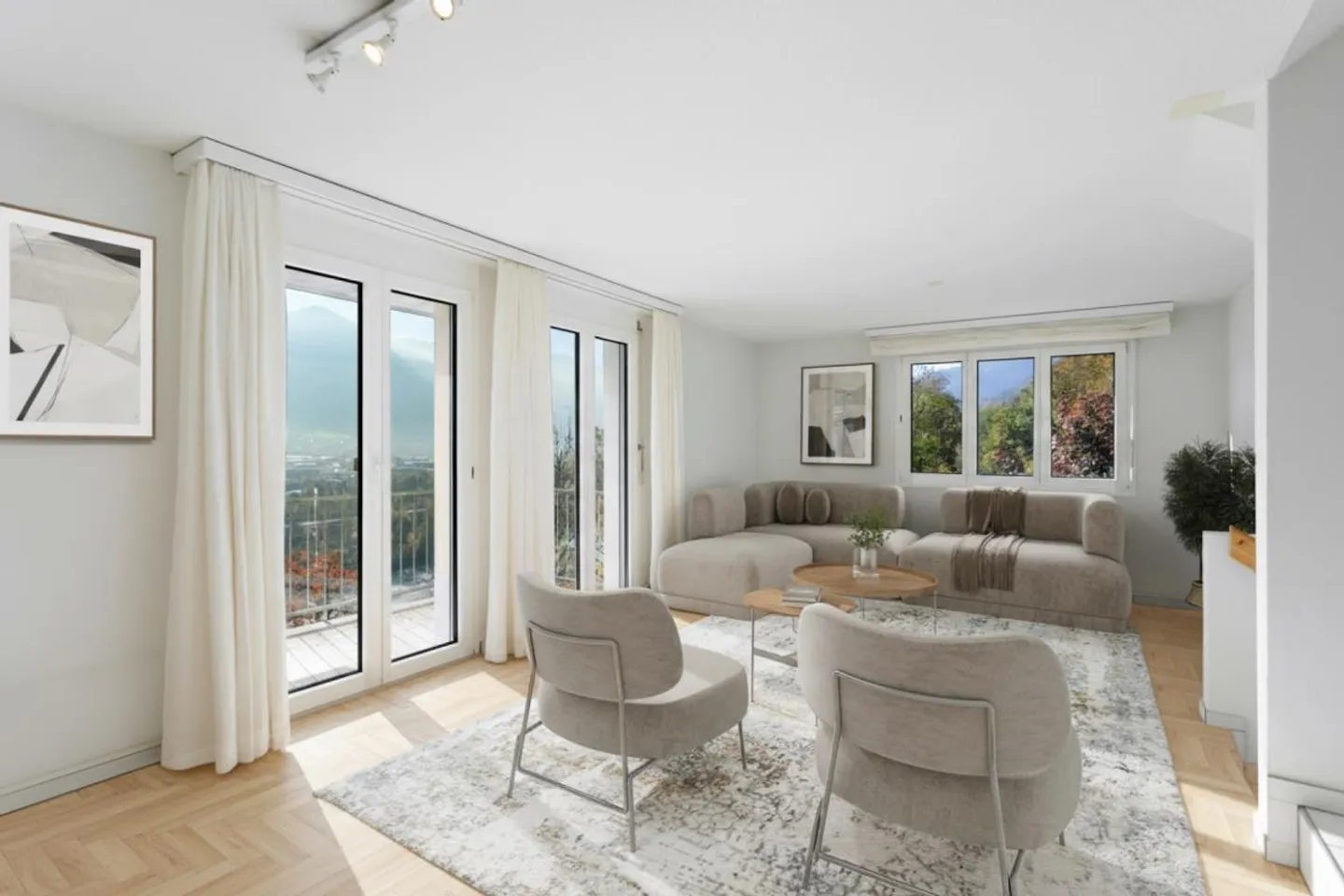 Gepflegtes Doppel-Einfamilienhaus mit beeindruckender Aussicht - Foto 7 von 13