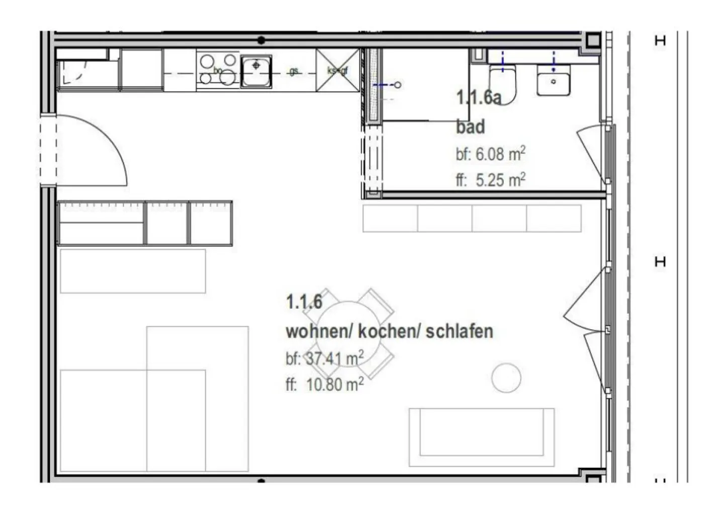 Moderne Stadtwohnung zu vermieten - Foto 6 von 7