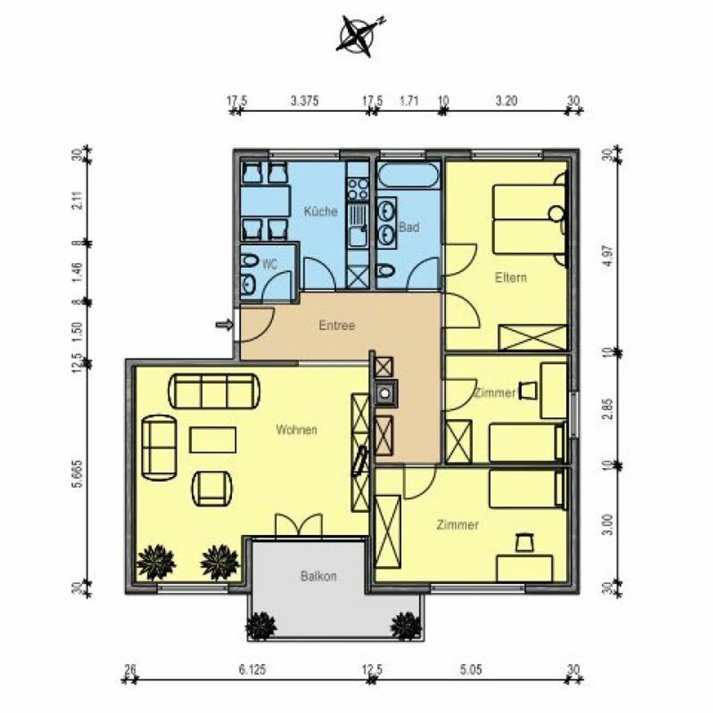 Appartement calme et ensoleillé dans la verdure - Photo 9 sur 9