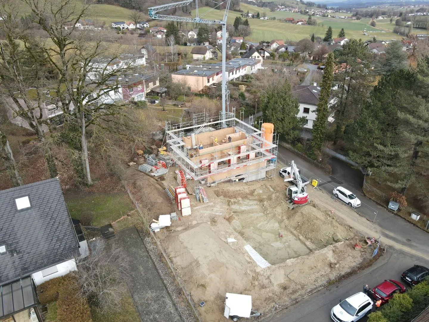 Belfaux - The construction is progressing! - Photo 20 of 21