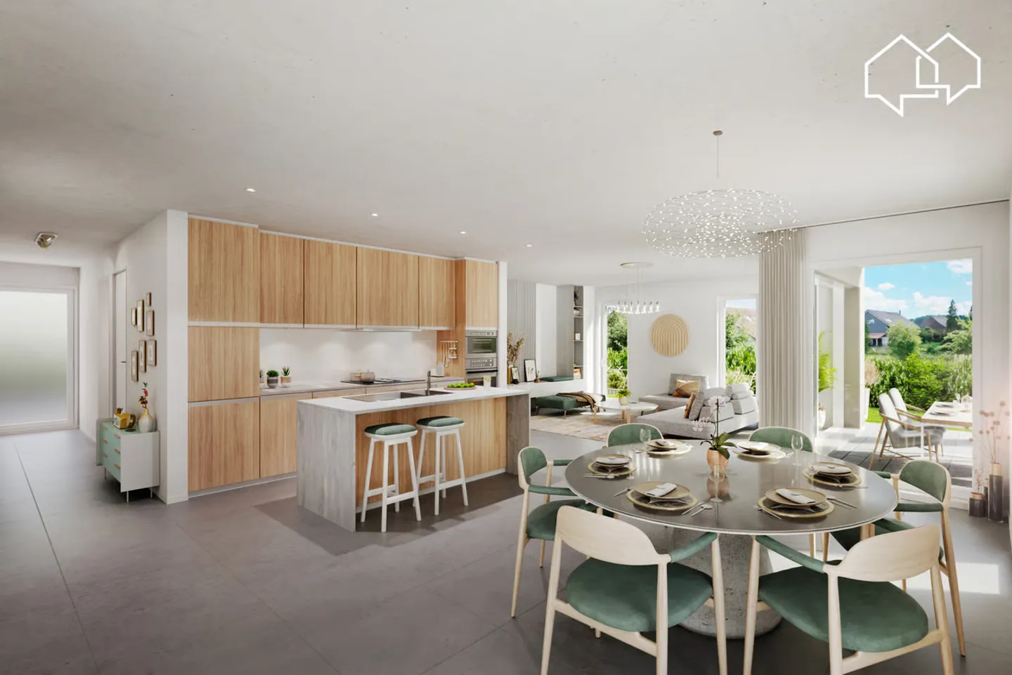 Magnificent 4.5-room apartment on the ground floor - Photo 4 of 4