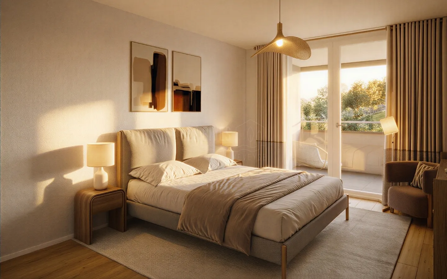 Penthouse 3,5 Zimmer 91 m² – Balkon 28 m² – Südwest-Ausrichtung - Foto 3 von 8