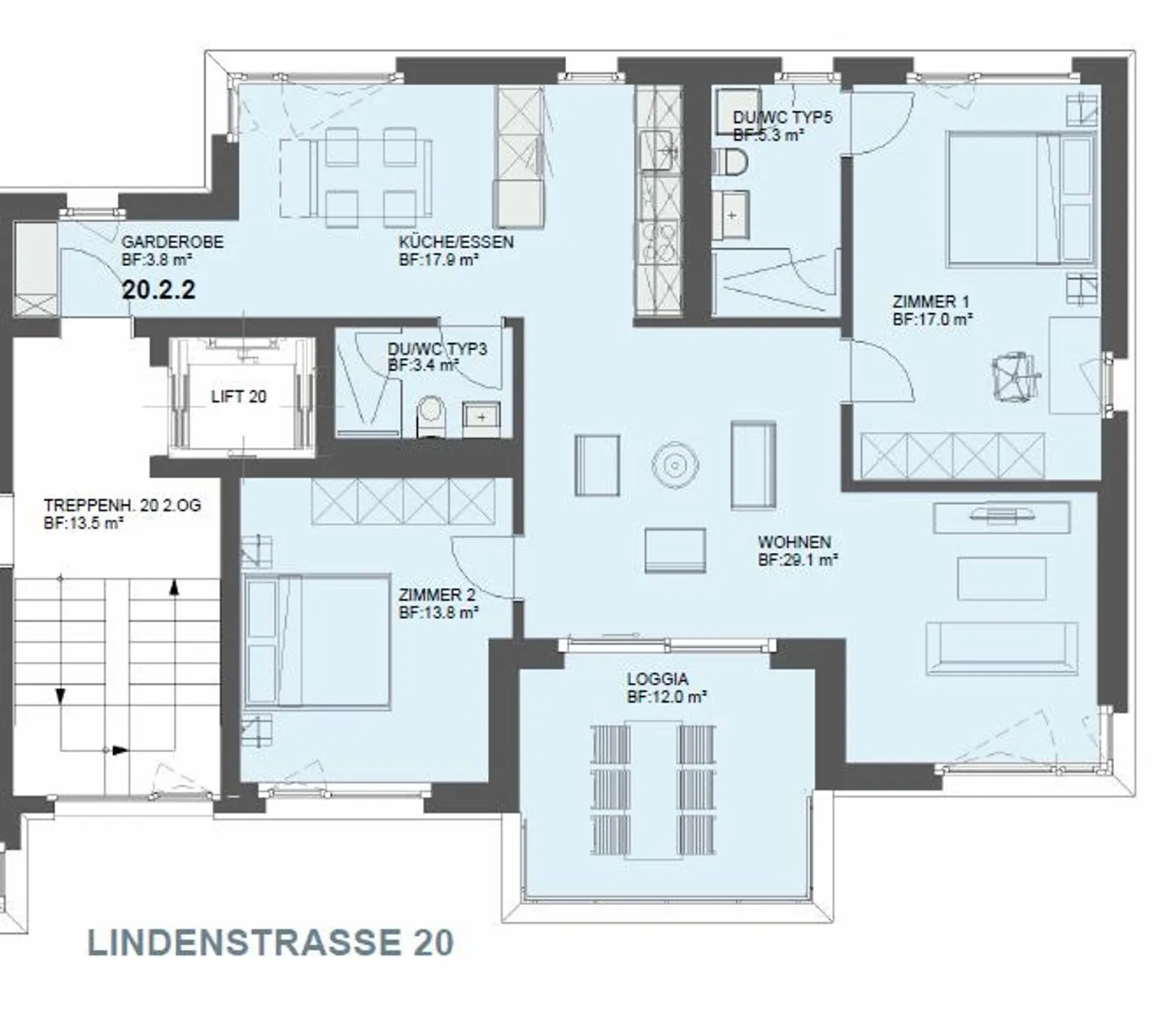 Appartement moderne de 3,5 pièces (2ème étage) au centre de Frauenfeld - Photo 6 sur 6