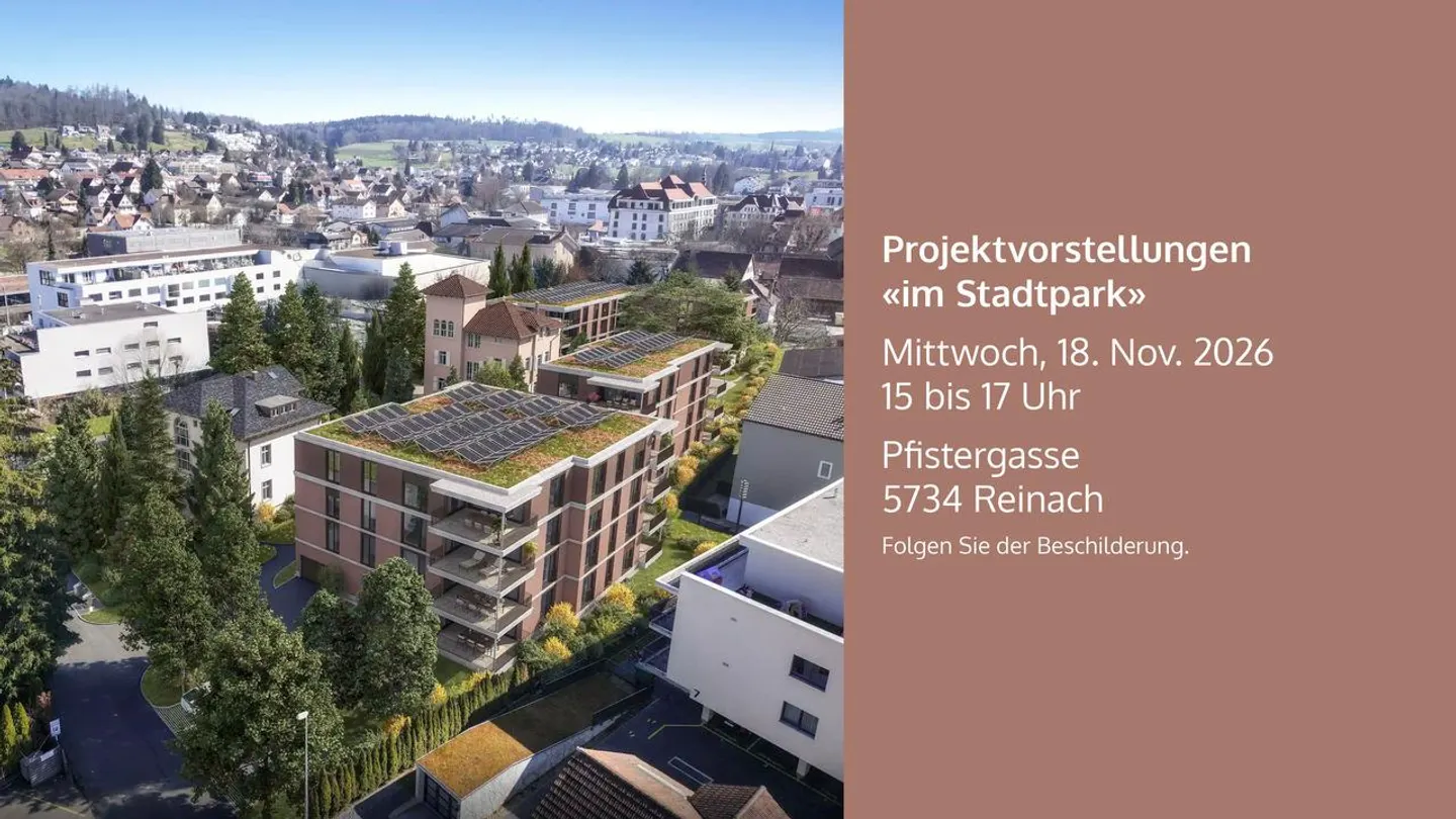 DANS LE PARC DE LA VILLE - VOTRE MAISON DANS LE VERT / APPARTEMENTS NEUFS DE 4½ CHAMBRES - Photo 1 sur 14