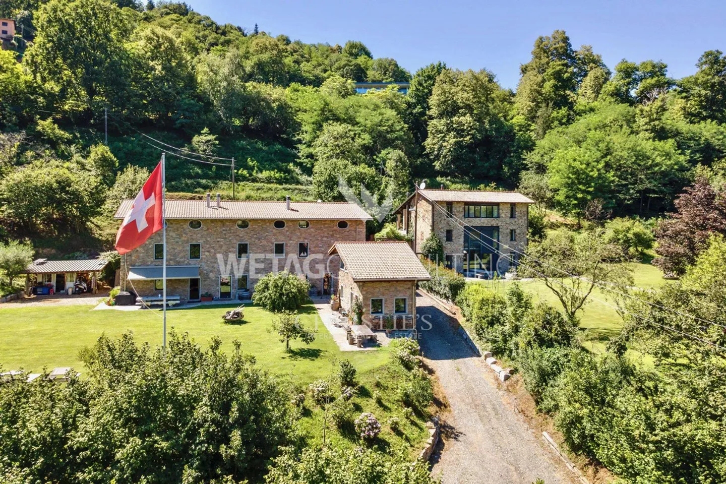 Auf einem 39.000 m² grossen Grundstück stehen in Montagnola exklusives Anwesen zum Verkauf - Foto 11 von 11