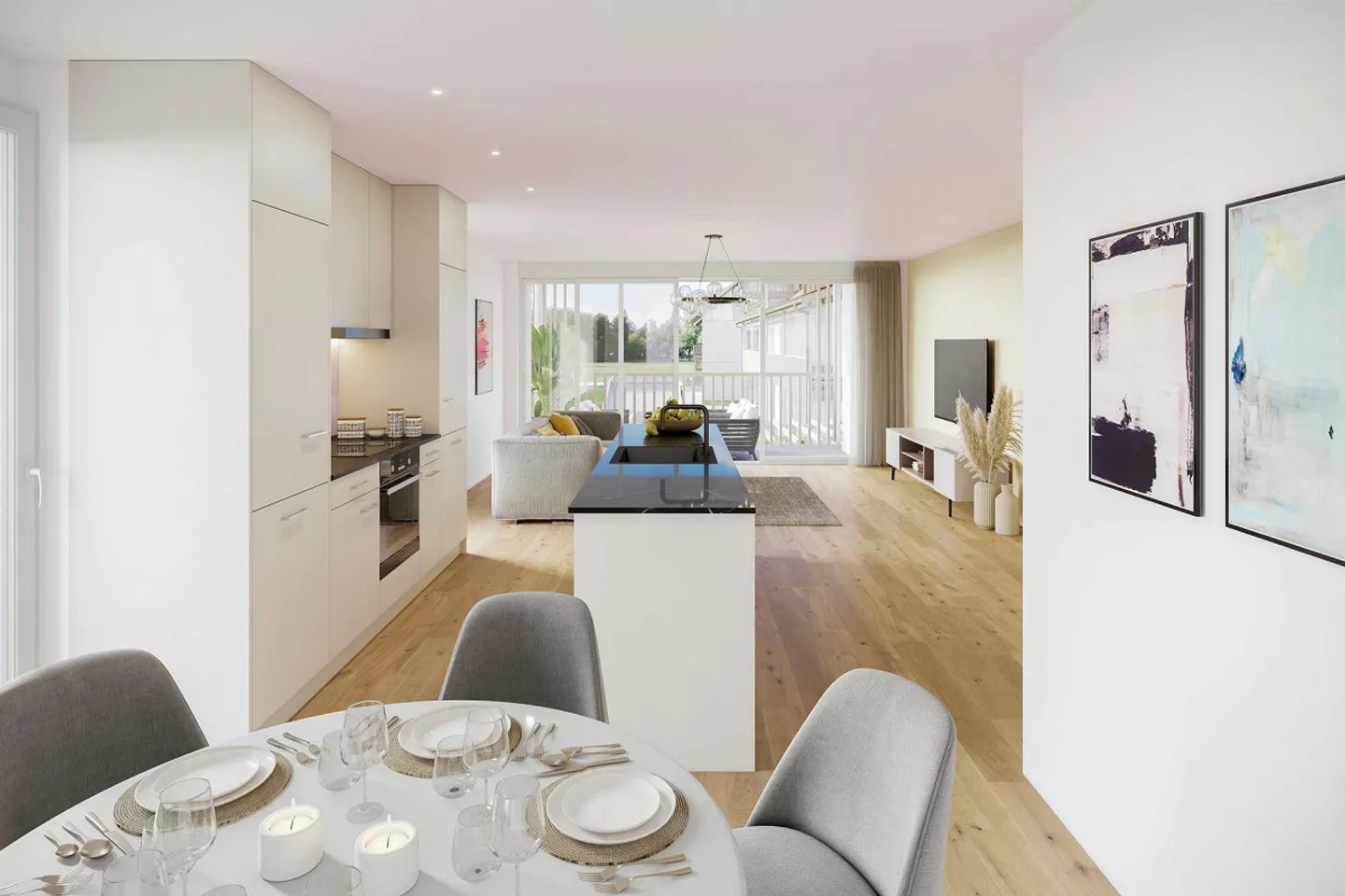 Modern 4.5-room garden apartment in Ramsen - Photo 1 of 8