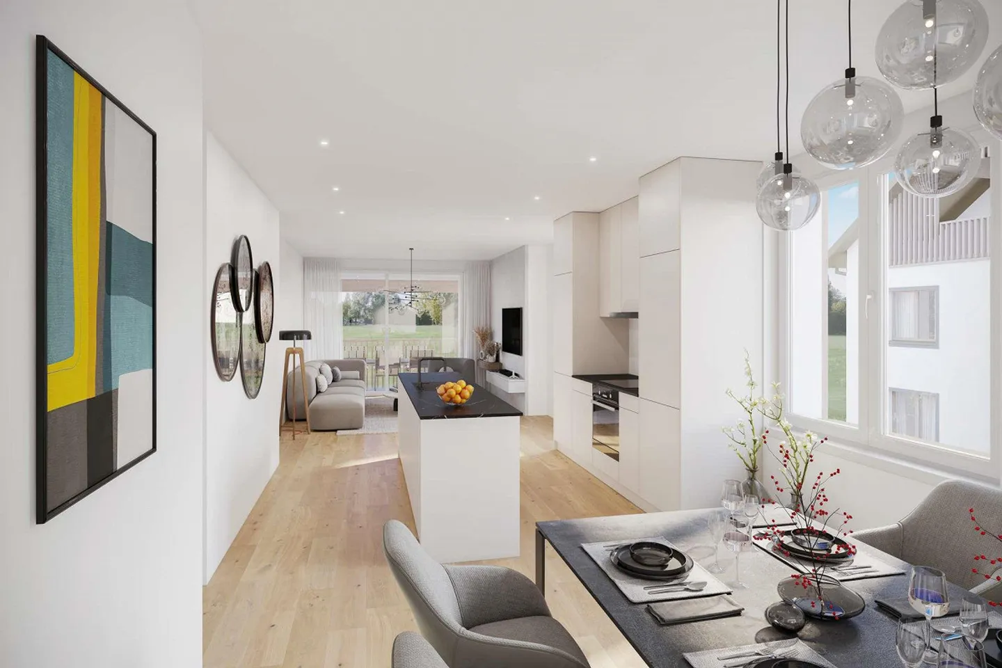 Modern 4.5-room garden apartment in Ramsen - Photo 2 of 8