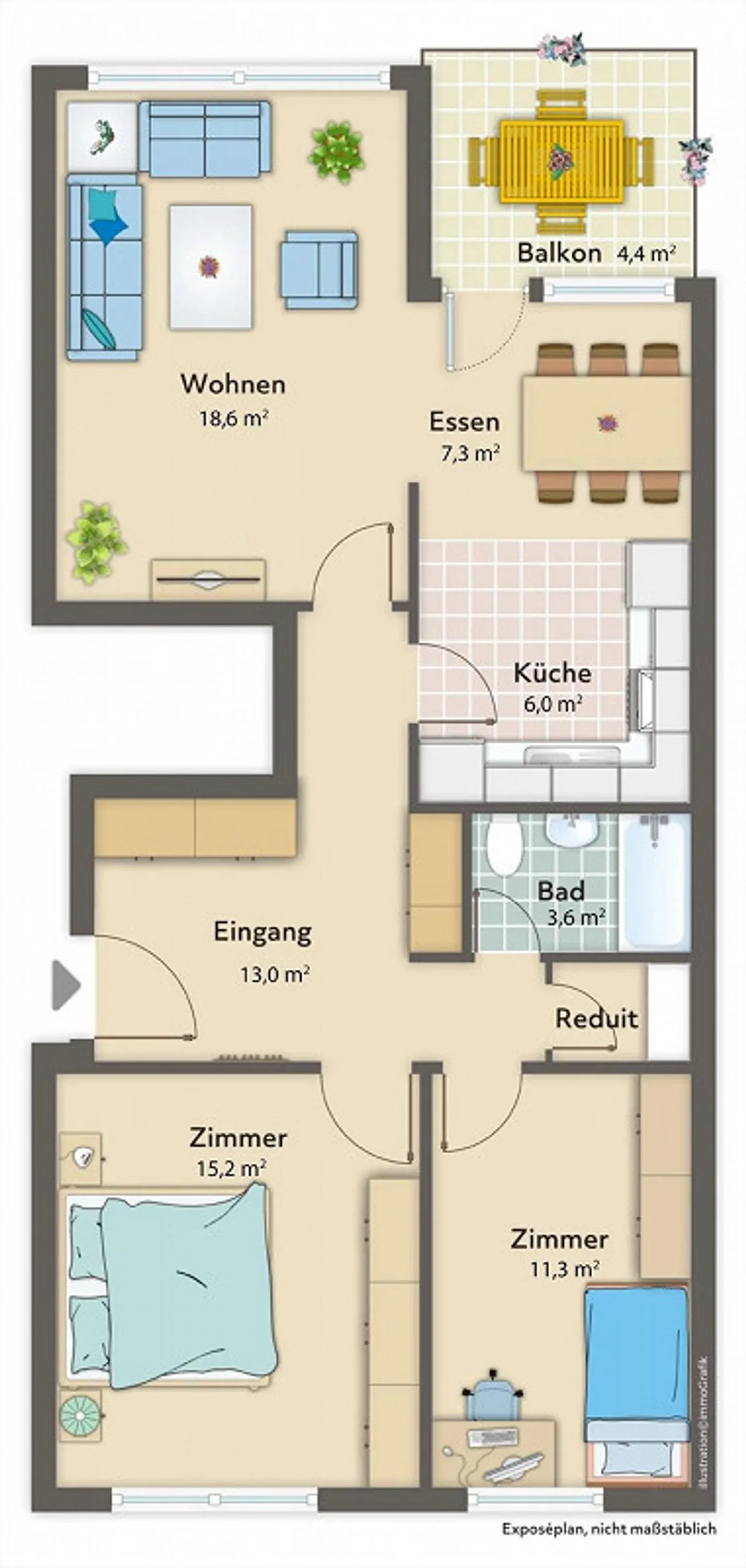 Une maison à rester - Appartement lumineux de 3,5 pièces avec balcon près du Wohlensee - Photo 16 sur 17